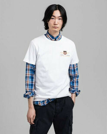 GANT ΜΠΛΟΥΖΑ T-SHIRT ΛΕΥΚΗ