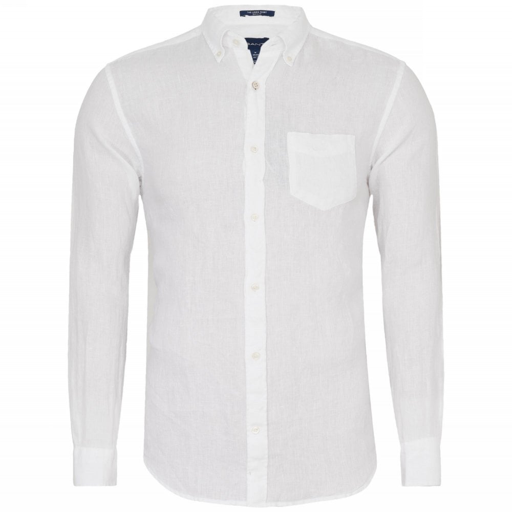 Πουκάμισο GANT Λινό Κανονική Γραμμή