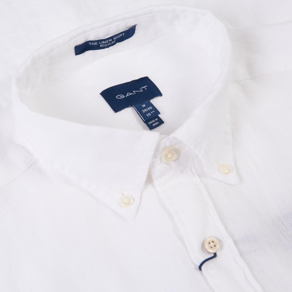 Πουκάμισο GANT Λινό Κανονική Γραμμή