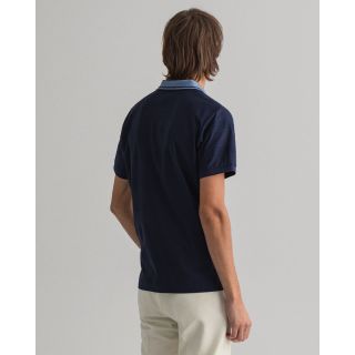 ΜΠΛΟΥΖΑ GANT POLO classic blue