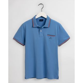 POLO piqué μπλούζα με κοντό μανίκι PACIFIC BLUE