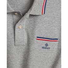 GANT POLO Pique μπλούζα ΓΚΡΙ