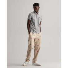 GANT POLO Pique μπλούζα ΓΚΡΙ