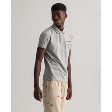 GANT POLO Pique μπλούζα ΓΚΡΙ