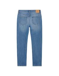 GANT ανδρικό παντελόνι τζιν slim straight (34L) Γαλάζιο