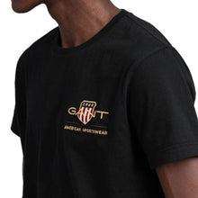 GANT μπλούζα T-shirt  BLACK