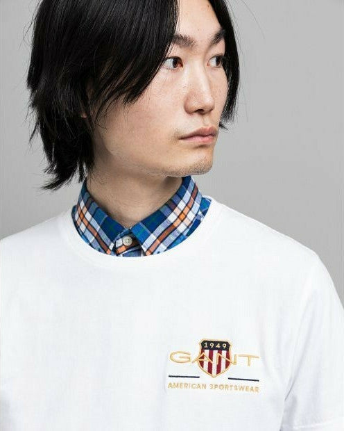 GANT ΜΠΛΟΥΖΑ T-SHIRT ΛΕΥΚΗ