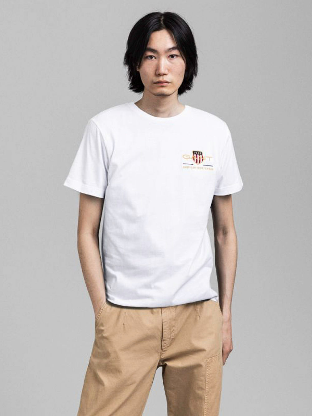 GANT ΜΠΛΟΥΖΑ T-SHIRT ΛΕΥΚΗ