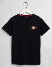 GANT μπλούζα T-shirt  BLACK