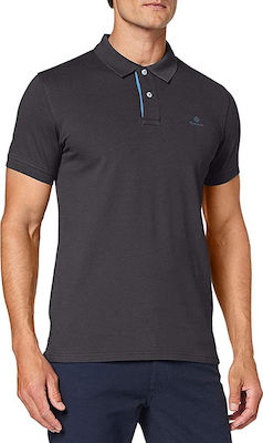 GANT POLO Pique μπλούζα DARK GRAPHITE