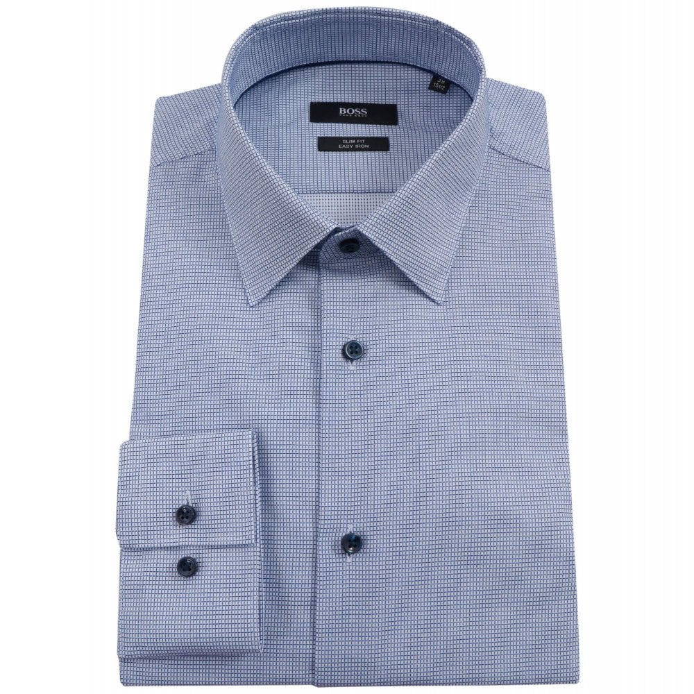BOSS Πουκάμισο Καρό μπλέ