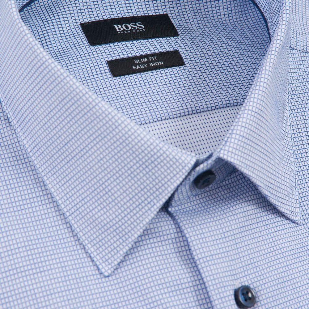 BOSS Πουκάμισο Καρό μπλέ