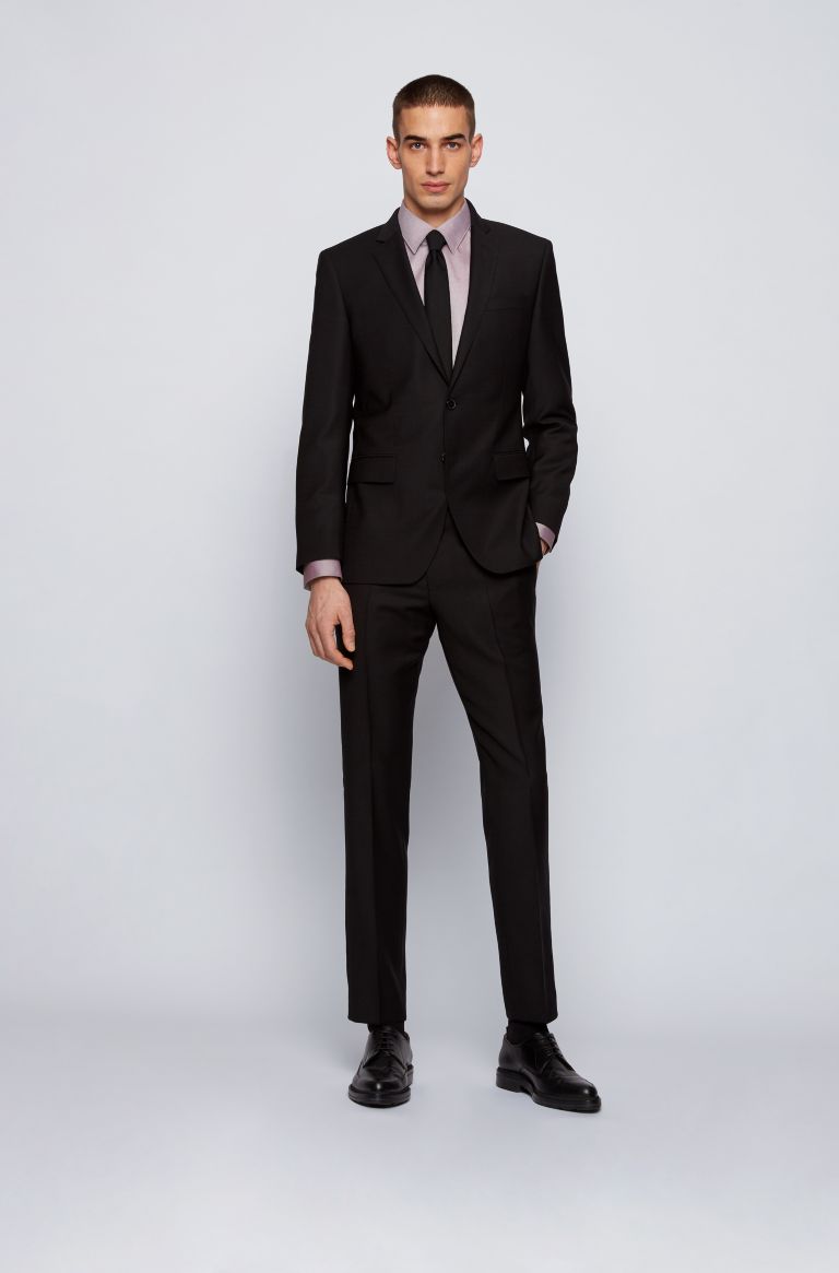 BOSS πουκάμισο λεπτό ανοιχτό καφέ